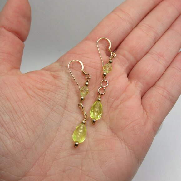 Uranium and 14k gf earrings - Picture 2 of 10